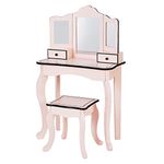 Teamson Kids Fantasy Fields Little Lady Gisele Toy Vanity Set Pink/Black TD-13028P