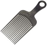 Chicago Comb Model 11 Carbon Fiber, XL Hair Pick, Anti-Static, 7.5 Inches (19 cm), Made in USA, Graphite black