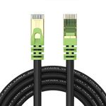 Outdoor Cat 7 Ethernet Cable 100ft, 26AWG Heavy-Duty Cat7 Networking Cord Patch Cable RJ45 Transmission Speed 10GbpsTransmission Bandwidth 600Mhz LAN Wire Cable SFTP Waterproof Direct Burial (100FT)…