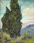 Tallenge - Vincent Van Gogh - Cypresses - Small Poster(Paper,12x17 inches, Multicolour)