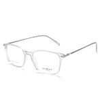 grey jack Square Shape Spectacle Frame for Men Women,Acetate Material Eyeglasses Frame With Spring Hinge GJ72037 Transparent Frame