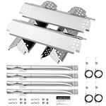 Barbqtime 4 Burner Grill Replacement Parts for Nexgrill Grill 720-0830H, 720-0864, 720-0864M, 720-0882S, 720-0888, 720-0888A, 720-0888N, Grill Flame Tamer & Igniter & Burner Replacement for Nexgrill