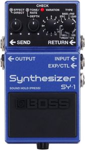 BOSS SY-1 Guitar Synthesizer Pedal – 121 Polyphonic Sounds, Plug-and-Play