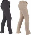 Shires Wessex Boys Jodhpurs - Beige or Black 13-14 Years Black
