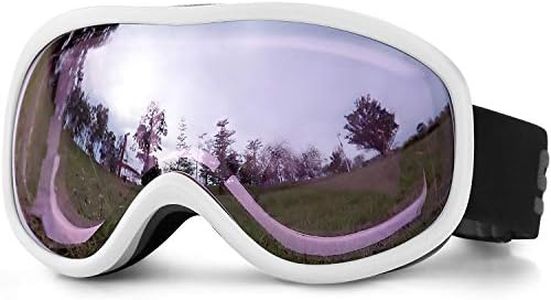 SPOSUNE Ski Goggles Over Glasses with Dual lens, Anti-fog Anti-UV Snow Goggle for Men Women Youth Skiing Snowmobile