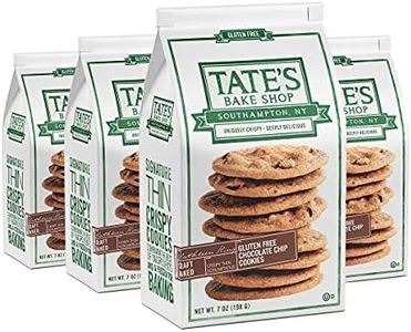 Tate's Bake Shop Gluten Free Chocolate Chip Cookies, Gluten Free Cookies, 4 - 7 oz Bags