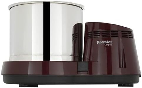 Premier Compact Table Top Wet Grinder with Atta Kneader and Coconut Scrapper 110volts 2 Ltrs red color