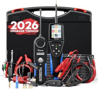 VDIAGTOOL V500 Pro Automotive Circuit Tester, Power Circuit Probe Tester Breaker Finder Tool, 9/30V Electrical Open Short Circuit Finder, Multimeter/Oscilloscope/Relay/Injector Test