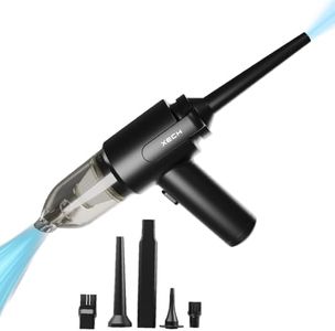 Xech Vacuum Cleaner for Home and Car with Blower & Duster Multiple Attachments Mini Handheld Rechargeable Cordless Wireless Vacuums 9000pa 130W 150ml (PRO)