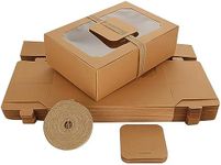 SENENQU 24 Pack Kraft Cookie Boxes 