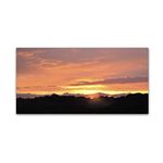 Trademark Fine Art Valley Sunset Artwork by Kurt Shaffer, 12 by 24-Inch