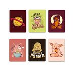 Tinywalk Food Miniature Fridge Magnet Set of 6 (1.5x2)