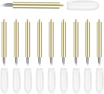 THANMAO 10PCS Premium Fine Point Blade Compatible with Cricut Explore Air/Air 2/Explore Air 3/Maker/Maker 3 Machines (White)