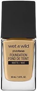 Wet n Wild - Photo Focus Foundation - Golden Beige Foundation - High Coverage, for Flawless Skin on Photos - Reduces Fine Lines, Stains and Wrinkles - Vegan - Golden Beige