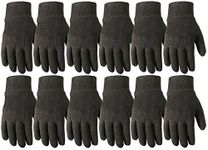 WELLS LAMONT Versatile Work Gloves | Lightweight, Durable, Comfortable Jersey | Basic, 12-Pair Bulk Pack, Large (506LZ), Black, 24 Count (Pack of 1)
