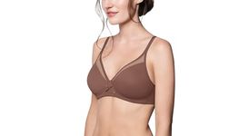 Wonderbra Womens Lightweight Cooling Wirefree Full Coverage Bra, Warm Brown, 36DD US