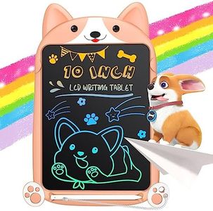 LCD Writing Tablet for Kid, Hockvill Toys for 3 4 5 6 7 Year Old Girls Boys, 10 Inch Colorful Doodle Board, Toddler Drawing Pad, Christmas Birthday Gift for 3-10 Year Old Girl Boy