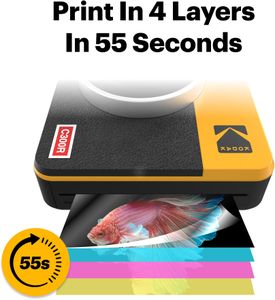 KODAK Mini Shot 3 Retro Instant Camera Printer – Portable Photo Printer