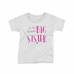 Reality Glitch Awesome Big Sister Kids T-Shirt Girls Gift (3-4 Years, White)