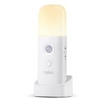 YELKO Motion Sensor Night Light, 2000mAh Rechargeable Night Lights Battery Powered, PortableＤimmable Nightlights with 5 Brightness Levels for Kids,Adults (Warm White 1Pack)