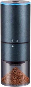 One&One Coffee Grinder Electric with Stainless Conical Burr, Electric Coffee Grinder by Battery Powered. Automatic & Portable & More Precise Than Blade Grinder & Quiet.