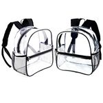 Small Clear Backpack 12x12x6 Stadium Approved Clear Backpacks for Sports Event Concert Game