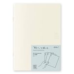 DESIGNPHIL Midori 15305006 Notebook, MD Notebook, Light, A5, Square Ruled, Set of 3, A