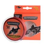 Bravefishermen Strong PE Braided Fishing Line 8LB to 100LB and 100Yard to 500Yard (Orange 300Yard/100LB)