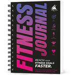 Clever Fox Fitness & Workout Journal/Planner Daily Exercise Log Book to Track Your Lifts, Cardio, Body Weight Tracker – Spiral–Bound, Laminated Cover, Thick Pages, A5 (Pink & Dark Purple)