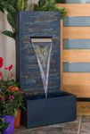 EXPLEASIA 4ft Stone Wall Waterfall, Water Fountain for Garden, Water Fountain for Living Room, Water Fountain for Home vastu, Fountain for Home décor Waterfall, Outdoor Fountain