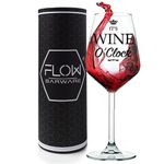 FLOW Barware Wine Gifts for Women | Wine Glass Gift, A Funny Wine Glass with Novelty Design | Wine Glasses for Women/Men Or Teacher Gift