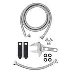 Klabb Steam Dryer Hose Kit Washer Hoses 6Ft with Dryer Vent Elbow 90,1Ft Washer Hoses and y hose connector