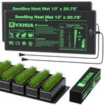 RVXHUA 10 x 20.75Inch Seedling Heat Mat for Rapid Seed Germination, Waterproof Plant Heating Pad Seed Starter Warming Mat Indoor for Greenhouse Hydroponic Propagation Brewing Terrarium Reptile,2 Packs