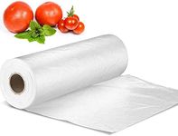 Plastic Produce Bag Roll 12 X 16 inch, Vegetable Food Bread and Grocery Clear Bag, 350 Bags/Roll (1)