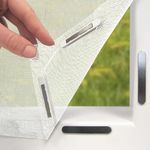 EASYmaxx Insect Protect Fly Screen Window with Magnetic Attachment | Can Be Cut to Size | Insect Protection Window up to 130 x 150 cm | Mosquito Protection Magnet - Easy to Install [White]