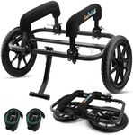 GanFindX Heavy Duty Kayak Cart | Adjustable Foldable Trolley with Durable Wheels, Portable Kayak Transport Cart, Tie-Down Straps Included (Foldable & Heavy-Duty)