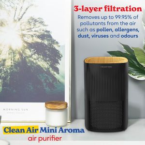 Russell Hobbs Air Purifier – Black, HEPA Filter