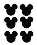 Mouse face Vinyl Stickers 7cm x 8cm