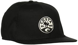 Costa Del Mar mens Isla Flat Brim Snapback Cap, Black, One Size US