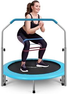 SereneLife 36"/40" Mini Trampoline Rebounder, Portable and Foldable Fitness Trampoline, Suitable for Adults and Kids, Perfect for Indoor/Outdoor Workout