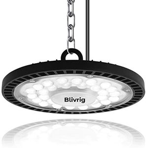 Naves Industriales LED UFO 300W, Blivrig 30000LM Campana LED Industrial, 6500K Lámpara Alta Bahía, LED Iluminación Impermeable IP65, para Fábricas, Aeropuerto, Patio, Restaurante