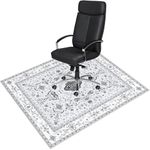 Office Chair Mat for Hardwood Floor: 36x48 Inch Low Pile Desk Chair Mat for Rolling Chair - Non Slip Dirt Resistant & Machine Washable - Hard & Tile Floor Protector Mat for Office Gaming Room Entrance