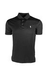 Polo Ralph Lauren Mens Performance Polo Shirts, Black, Large