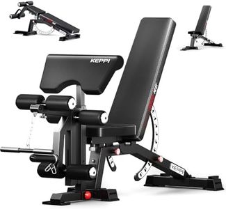 KeppiFitness Adjustable Weight Bench, Bench3000 MAX Heavy Duty Workout Bench Press with Leg Extension and Preacher Pad for Home Gym Fitness, Flat Incline Decline Sit Up Bench