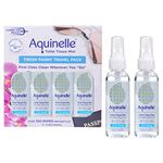 Aquinelle Toilet Tissue Mist - 4 Small 3oz Bottles- Environmentally Friendly & Non-Clogging Alternative to Flushable Wipes - Simply Spray On: Kleenex Or ANY Folded Toilet Paper