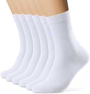 Chaussettes Homme 39 42, Chaussettes Femme 39 42 Chaussette Homme Chaussettes de sport Lot de 6 Paires de Chaussettes Sport Femme Chaussettes en Coton Hommes Blanc Classiques Chaussettes