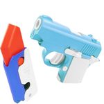 YUDANSI Stress Relief Gun Fidget Toys, 2PC 3D Printed Gun Knife Anxiety Relief Sensory Toys For Kids Adults, 8 9 10 11 12 Years Old Boys Girls Christmas Birthday Gifts Party Bag Fillers Relief Toys