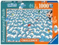 Ravensburger - 1000 Piece Jigsaw Puzzle - The Smurfs (Challenge Puzzle) - Adults and Children from 14 Years Old Puzzle - 17291