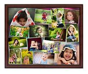 AJANTA ROYAL Personalized Photo Frames For Wall Decoration Large and Wall Hanging For Living Room / Drawing Room (16" x 20" Inch, Brown)