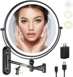 9" Wall Mounted Makeup Lighted Mirr